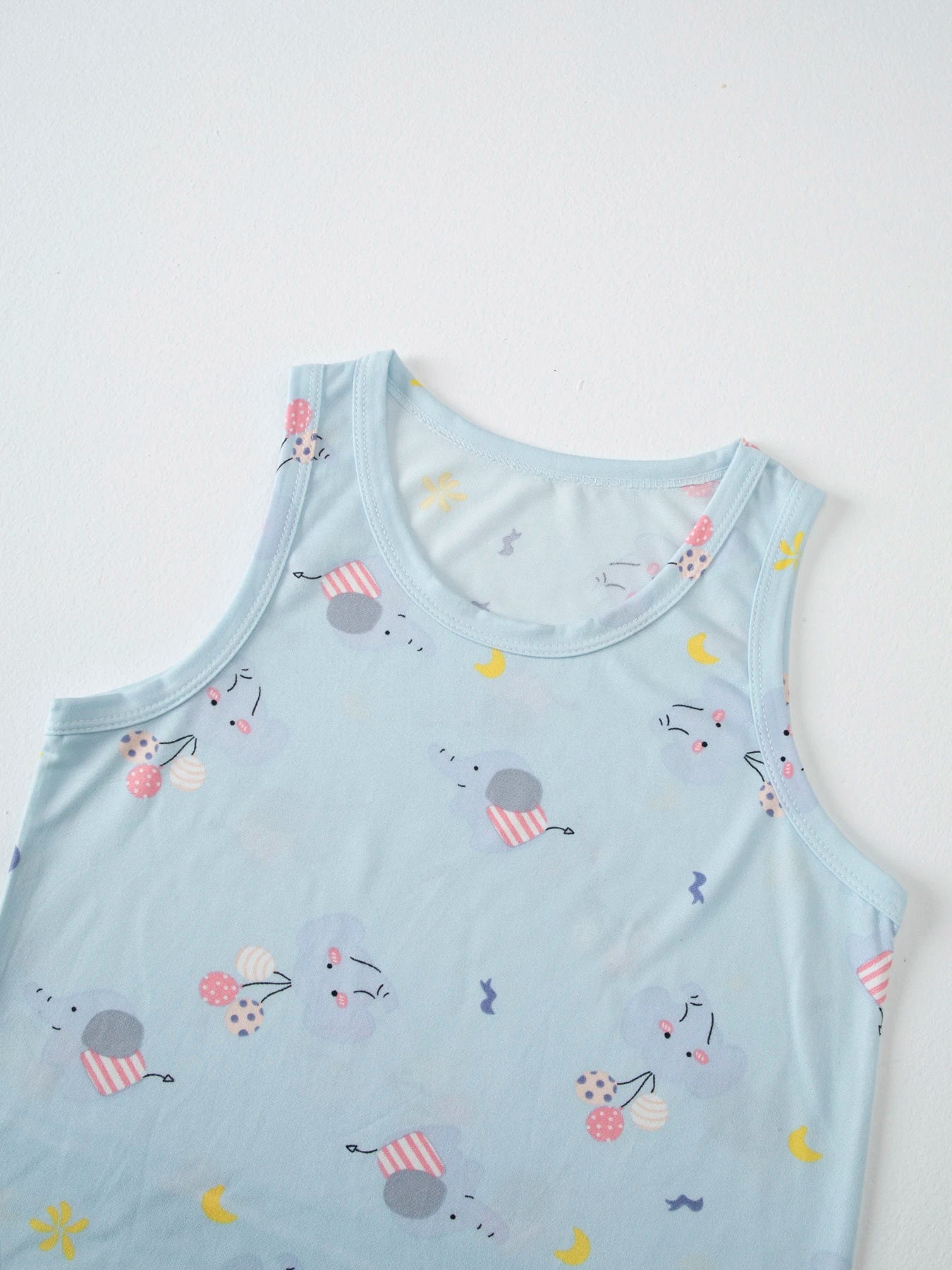 Kids Summer Cartoon Shorts Set