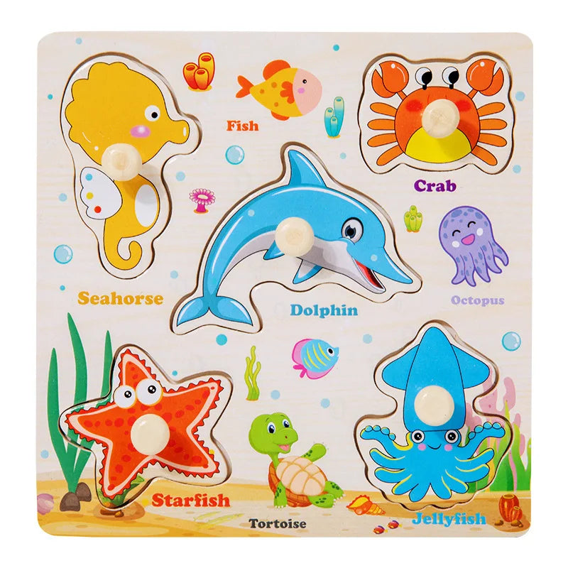 Montessori Wooden Puzzle Learning Toy