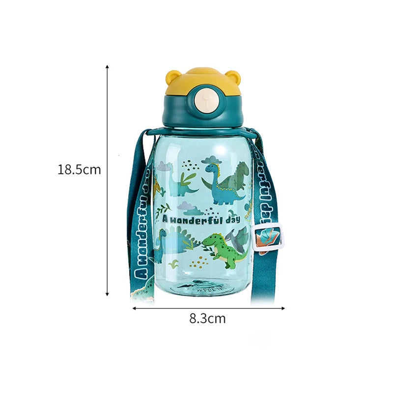 Kids Portable Straw Water Bottle