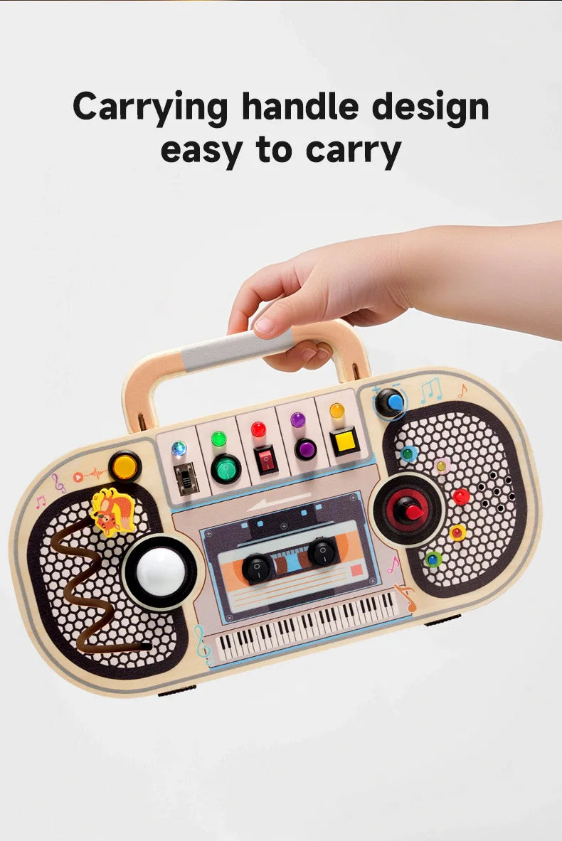 Montessori Toddler Wooden Busy Board