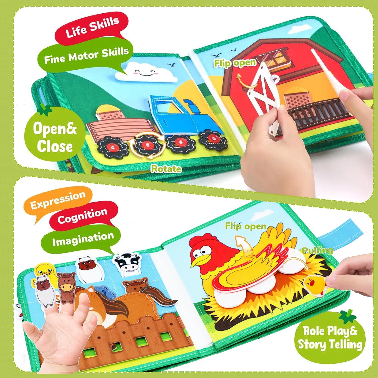 Montessori Quiet Book Activity Toy