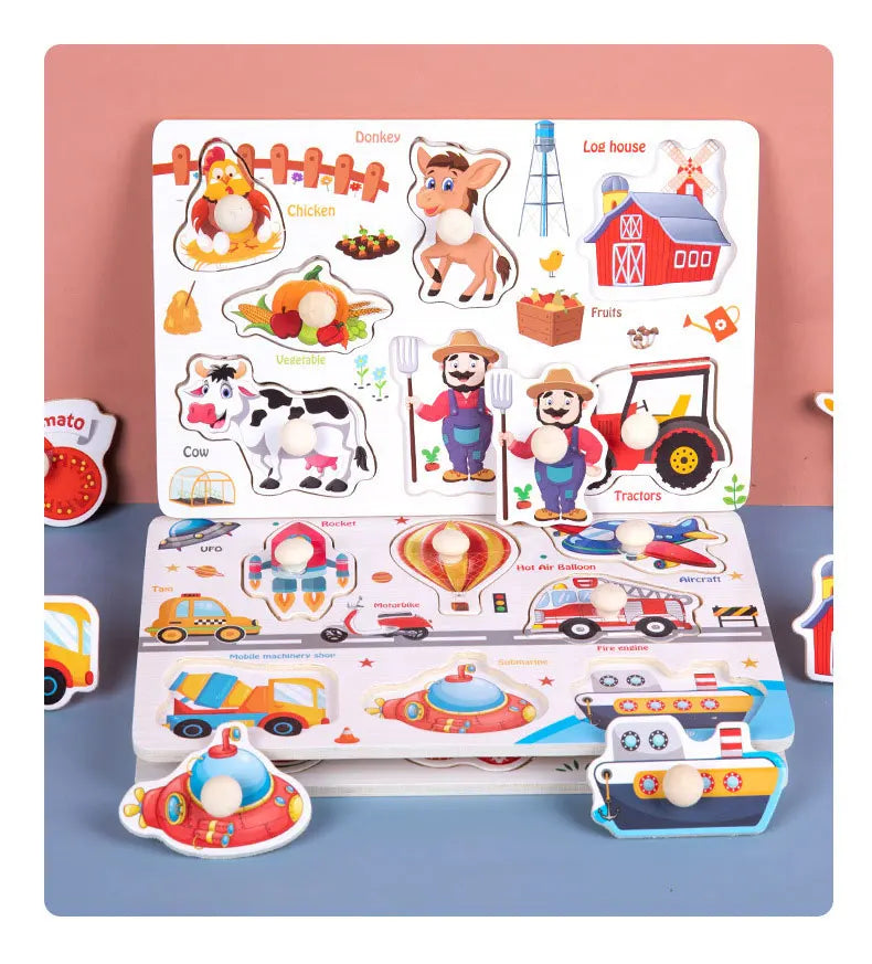 Montessori Wooden Puzzle Learning Toy