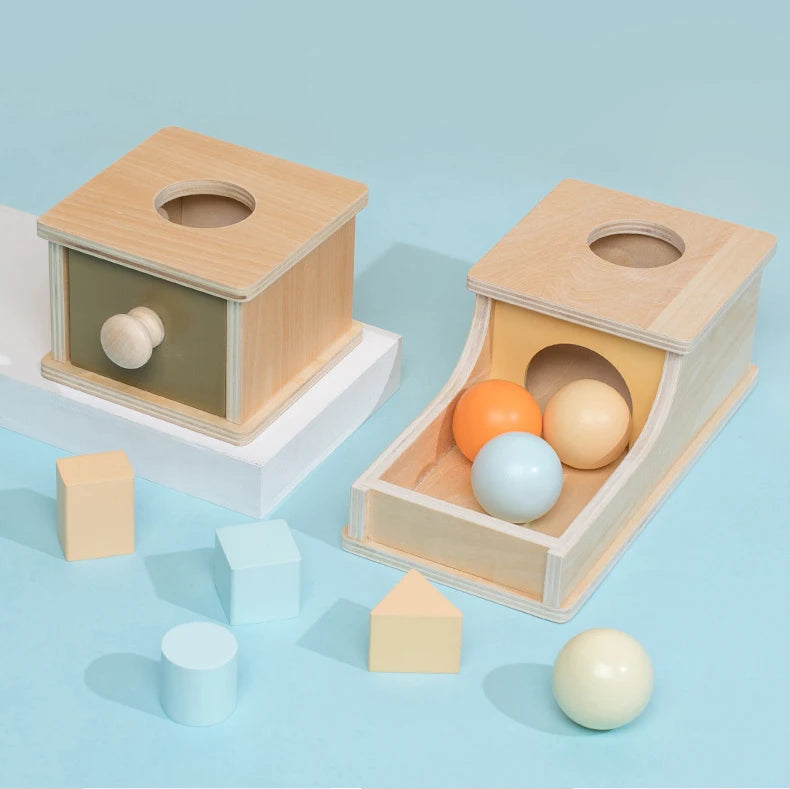 Montessori Spinning Coin Box Toy