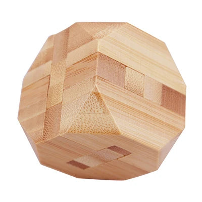 wooden kong ming lock puzzle 3d