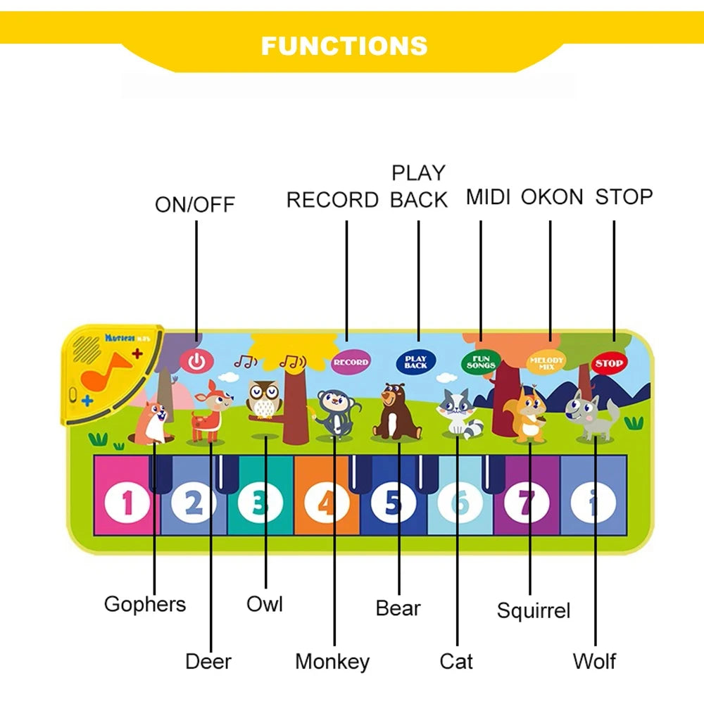 Kids Musical Piano Play Mat