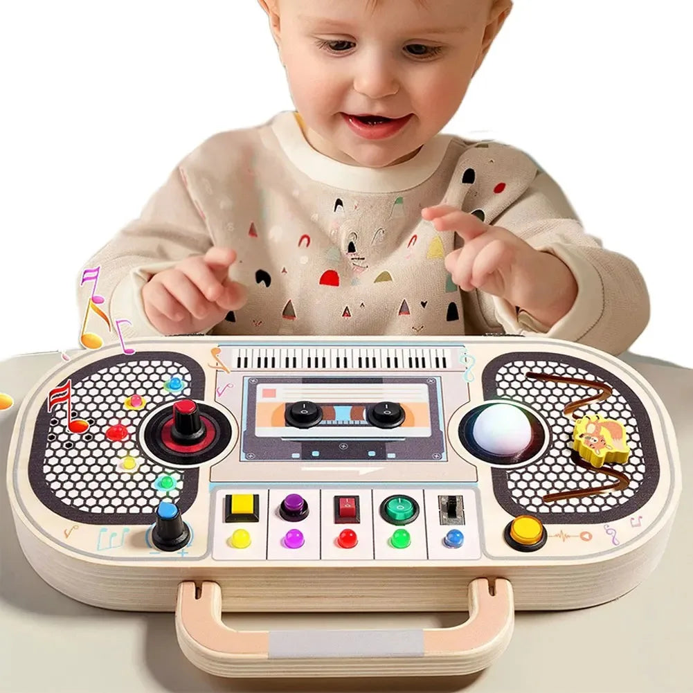 Montessori Toddler Wooden Busy Board