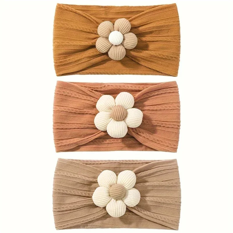 Baby Floral Nylon Headband Set