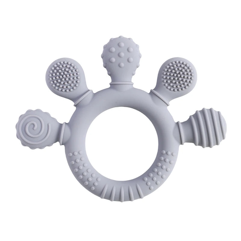 Silicone Baby Teether Rattle Toy