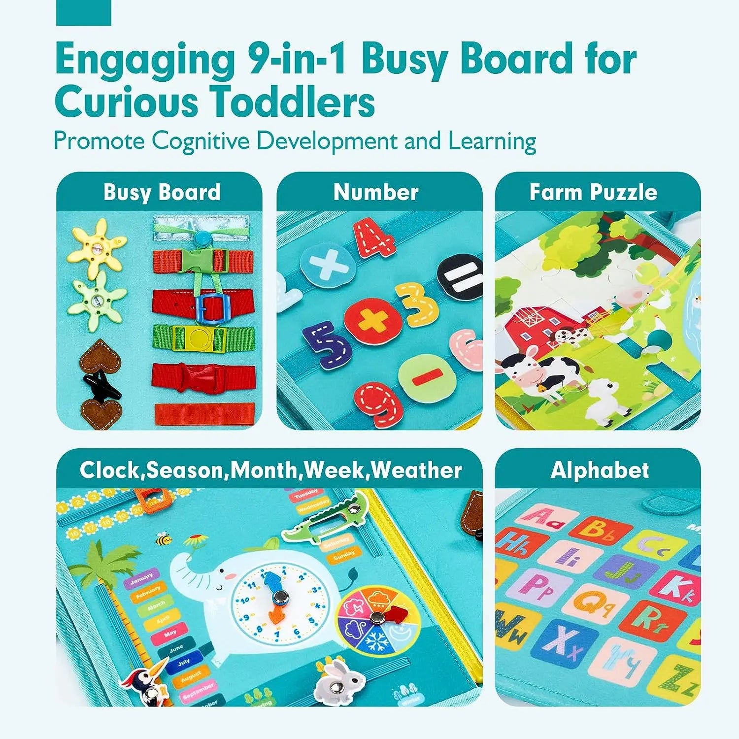 Montessori Busy Book Activity Toy