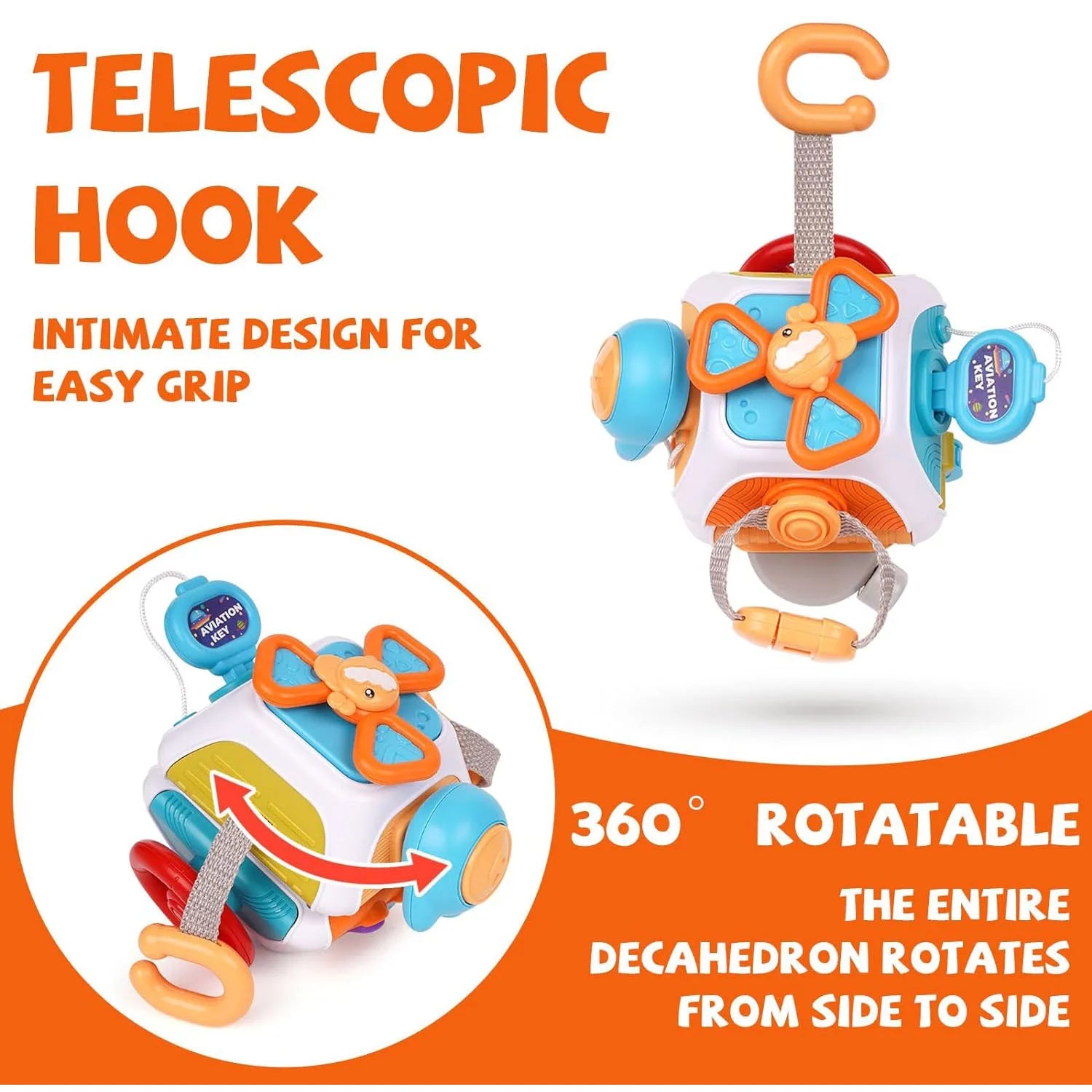 Montessori Sensory Busy Cube Toy