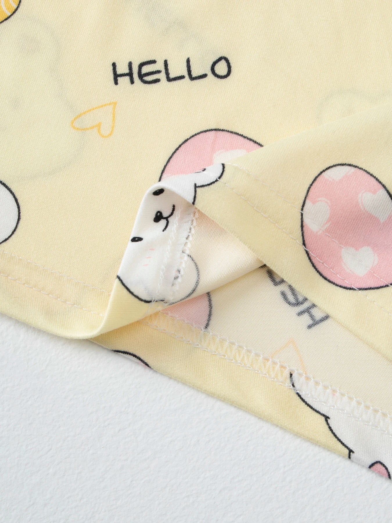 Kids Summer Cartoon Shorts Set