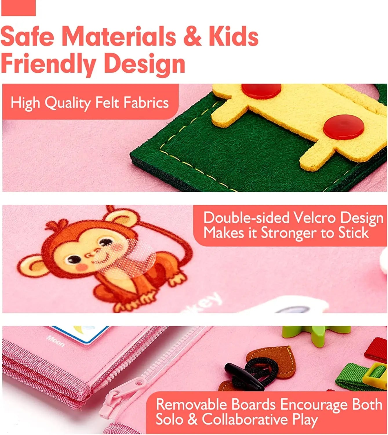 Montessori Busy Book Activity Toy