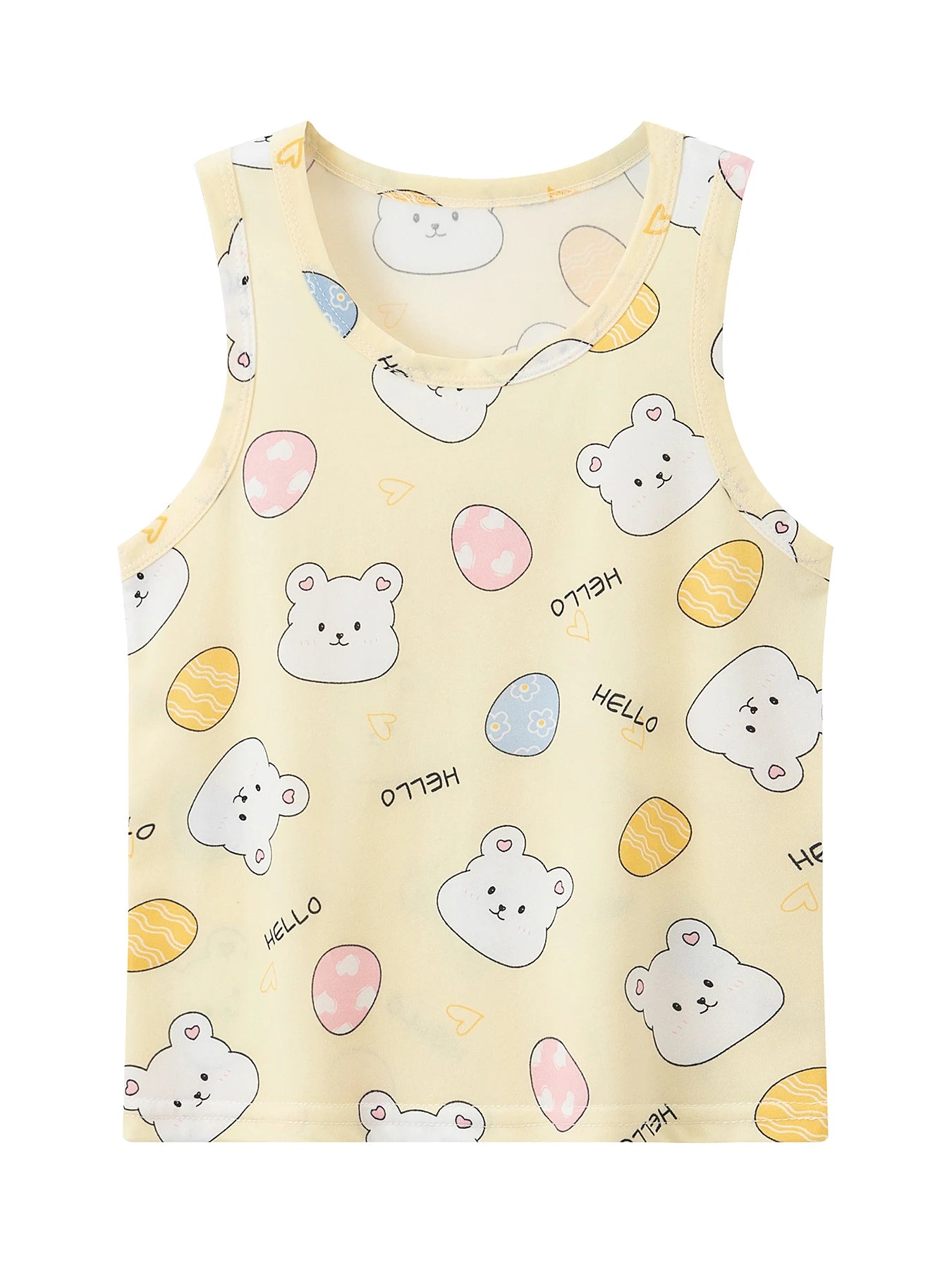 Kids Summer Cartoon Shorts Set