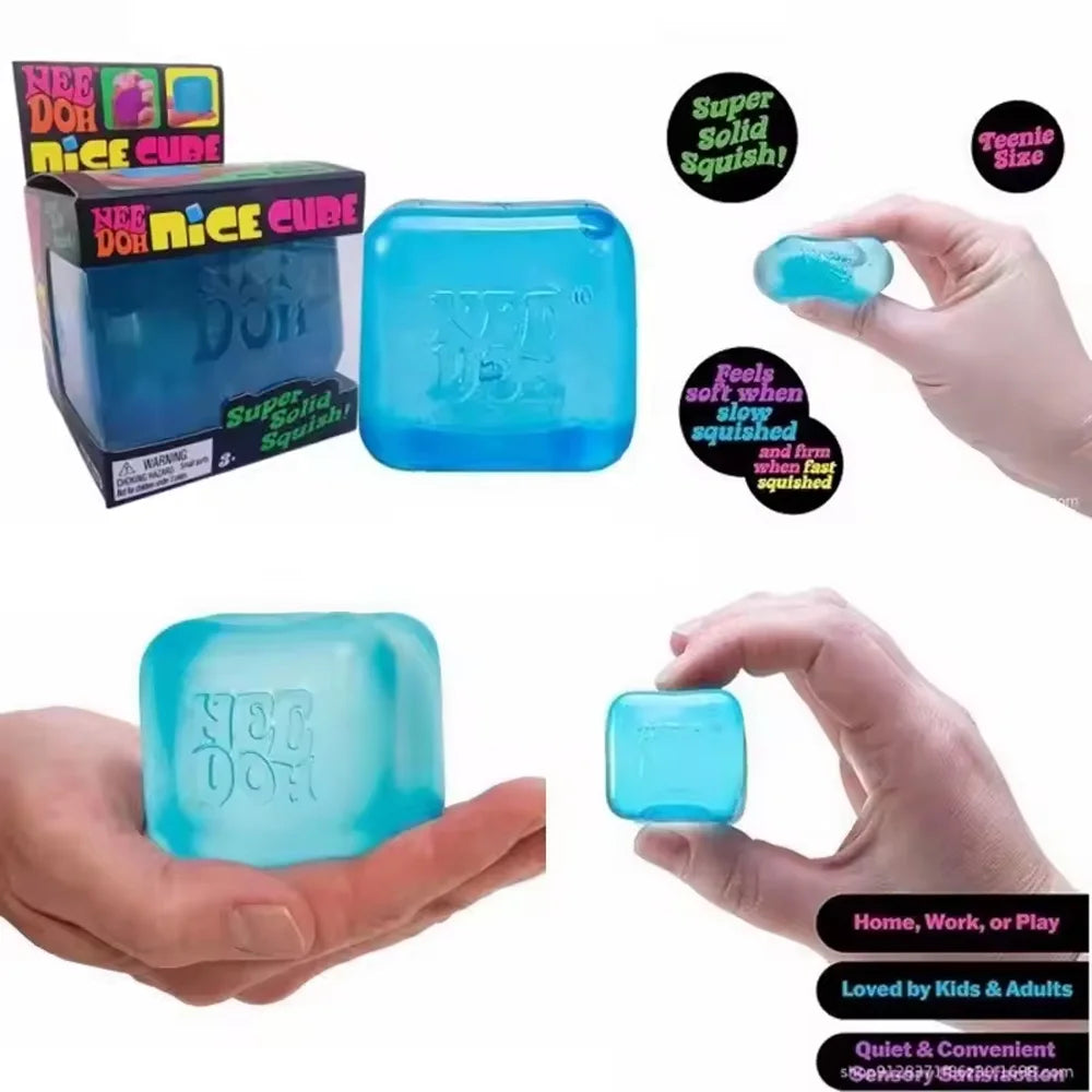 NeeDoh Sensory Squishy Cube Toy