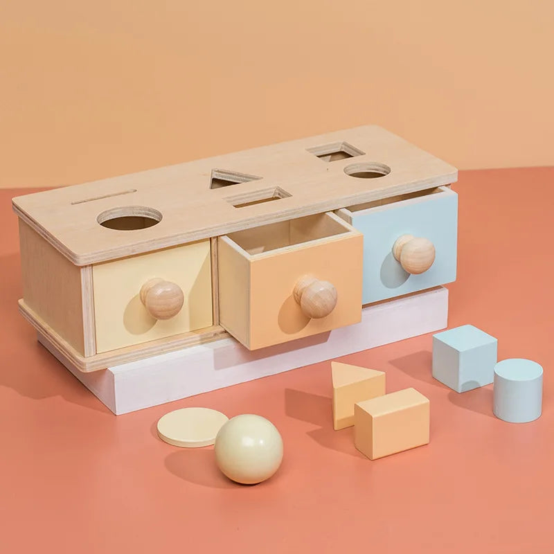 Montessori Spinning Coin Box Toy