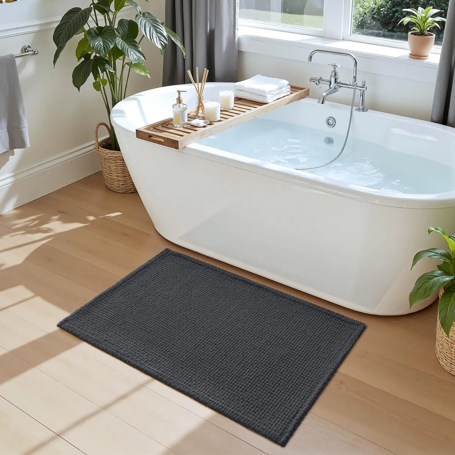 Non Slip Chenille Bath Mat