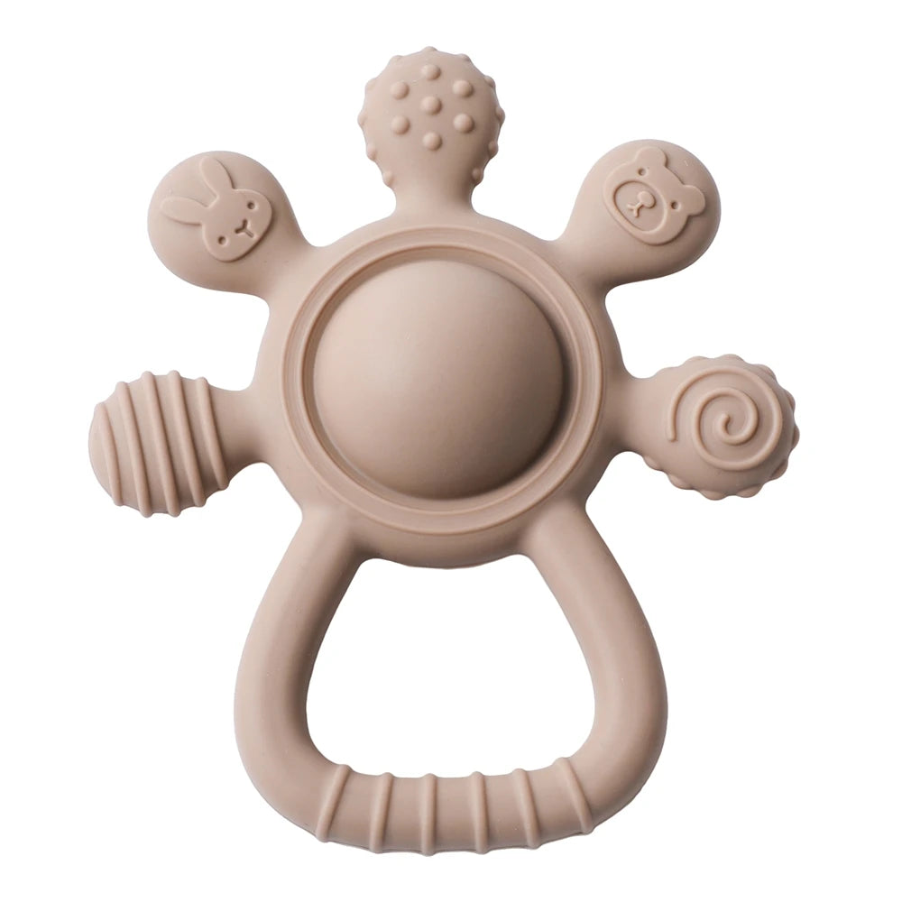 Silicone Baby Teether Rattle Toy