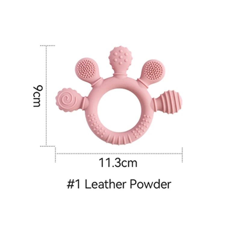 Silicone Baby Teether Rattle Toy