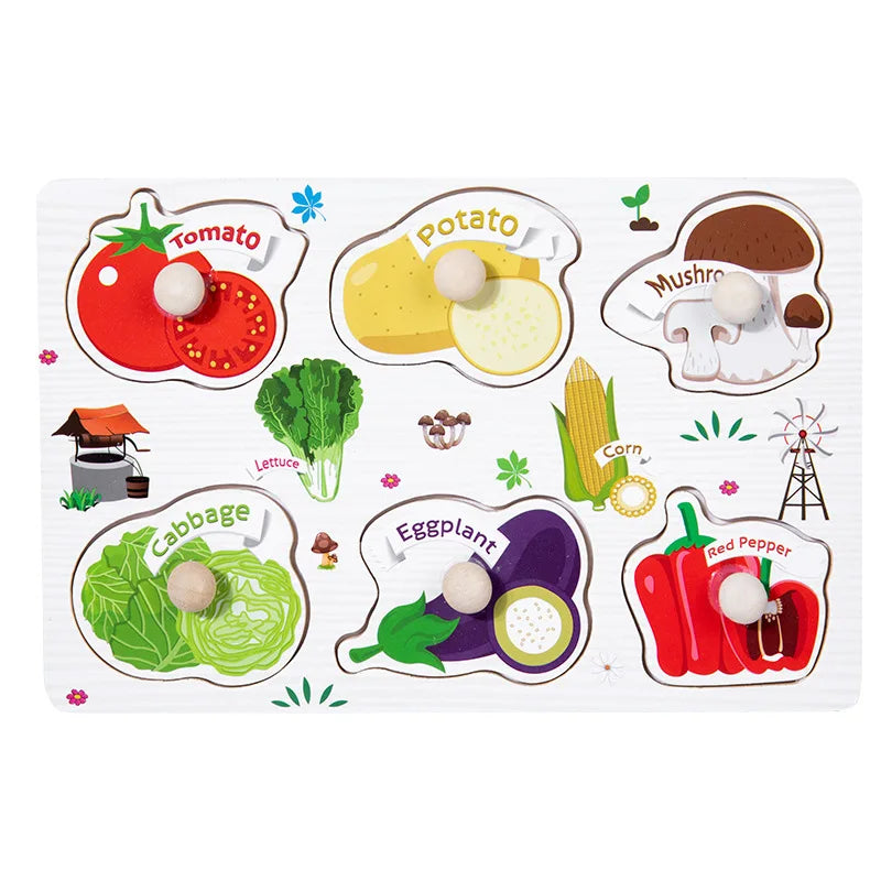 Montessori Wooden Puzzle Learning Toy