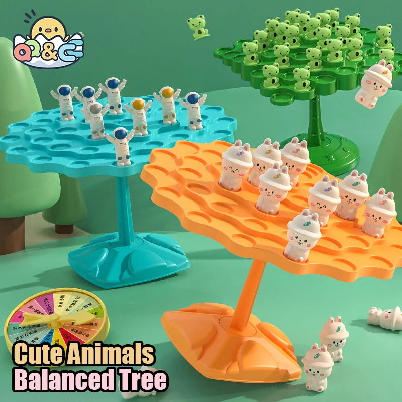Kids Balance Math Toy Frog Tree Educational Balancing Game