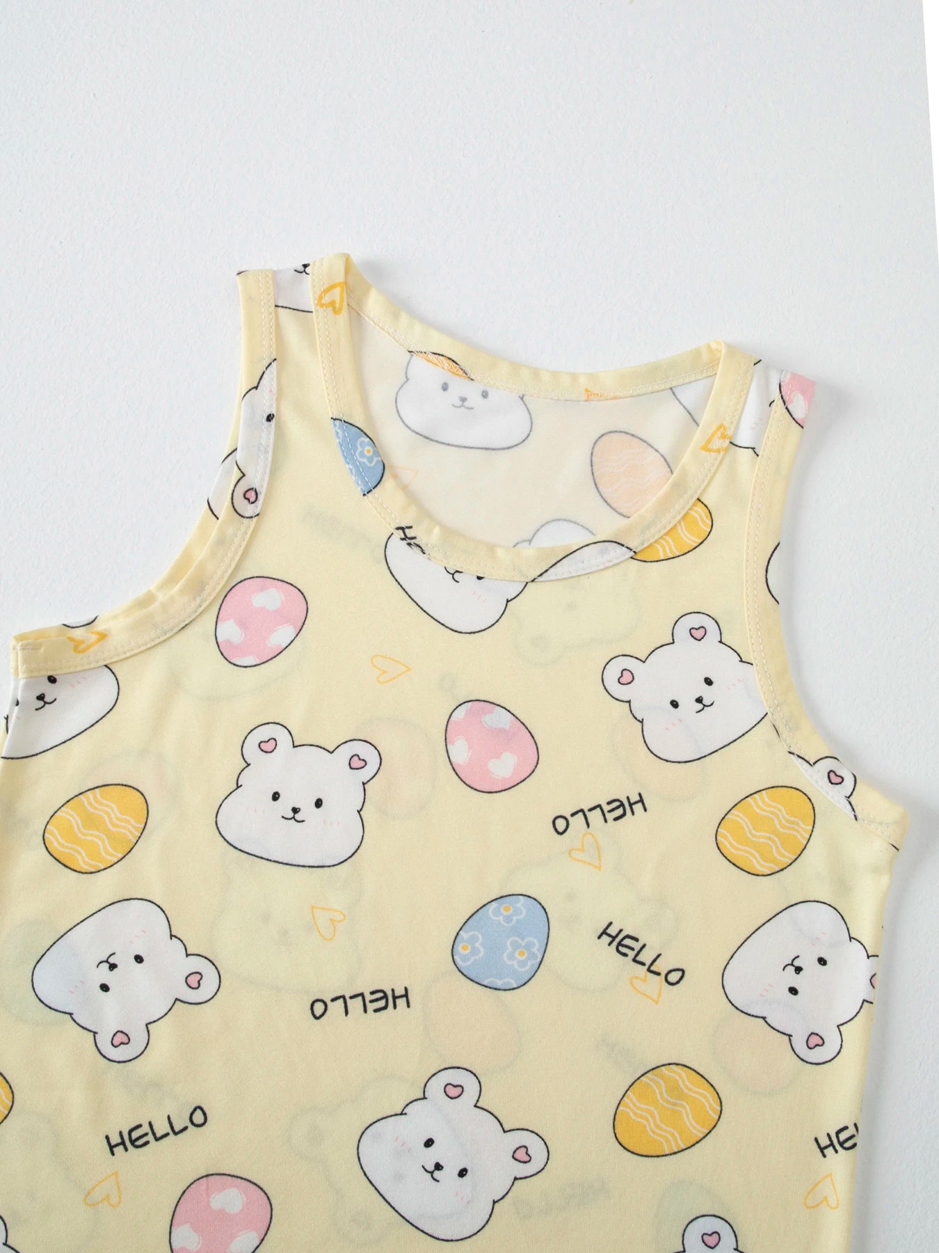 Kids Summer Cartoon Shorts Set