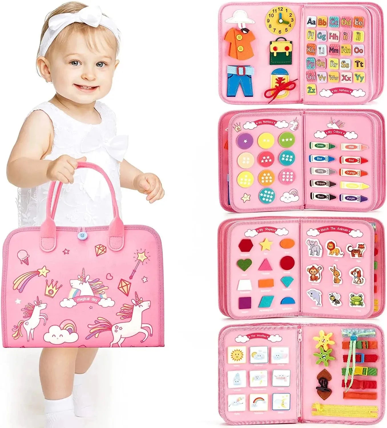 Montessori Busy Book Activity Toy