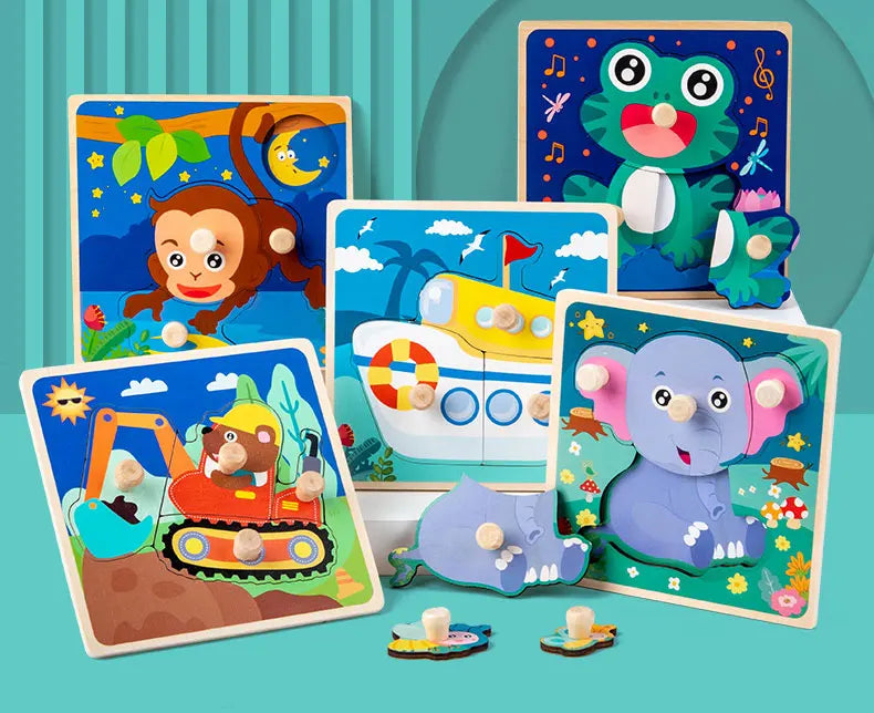 Montessori Wooden Puzzle Learning Toy