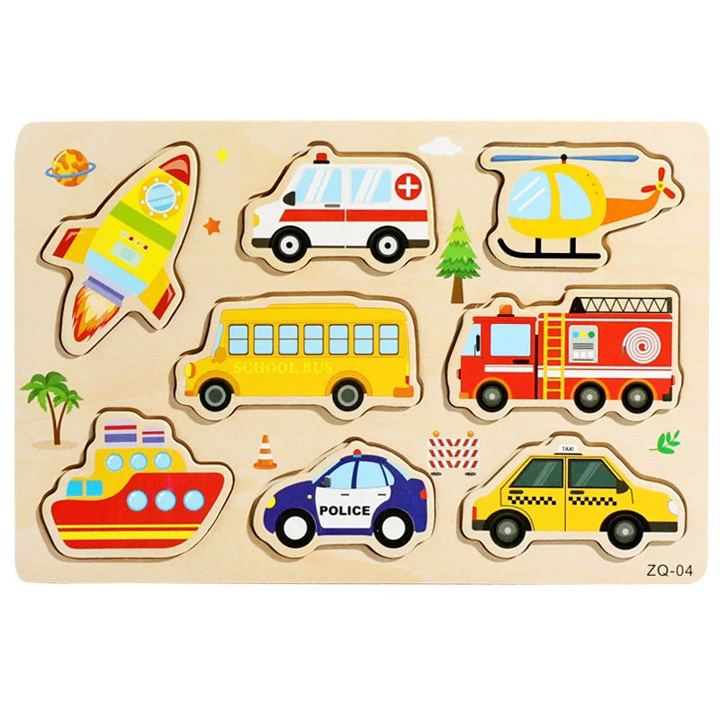 Montessori Wooden Puzzle Learning Toy