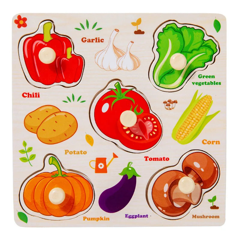 Montessori Wooden Puzzle Learning Toy