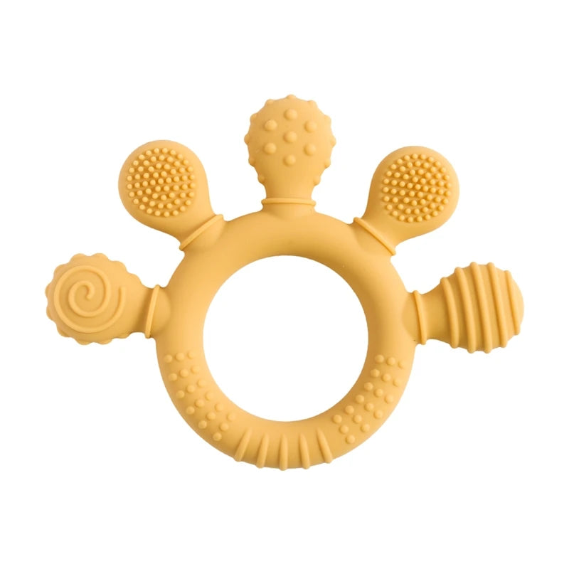 Silicone Baby Teether Rattle Toy