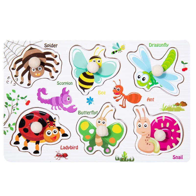Montessori Wooden Puzzle Learning Toy