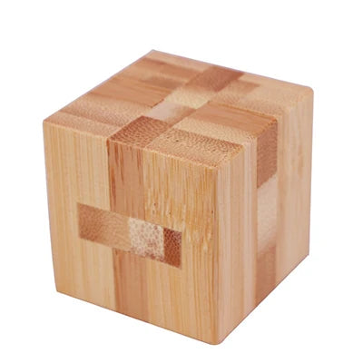 wooden kong ming lock puzzle 3d