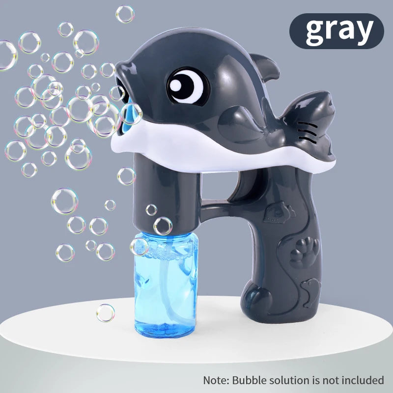 Whale Bubble Gunner – Fully Automatic Light & Music Bubble Toy for Kids, Christmas & Halloween Gift
