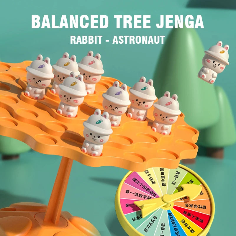 Kids Balance Math Toy Frog Tree Educational Balancing Game