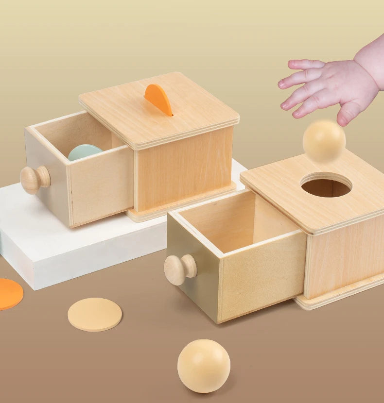 Montessori Spinning Coin Box Toy