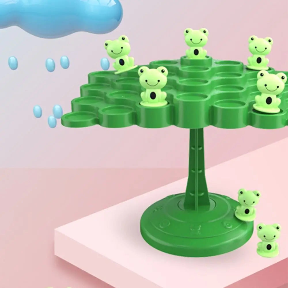 Kids Balance Math Toy Frog Tree Educational Balancing Game