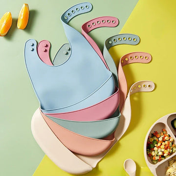 Waterproof Silicone Baby Bib Adjustable