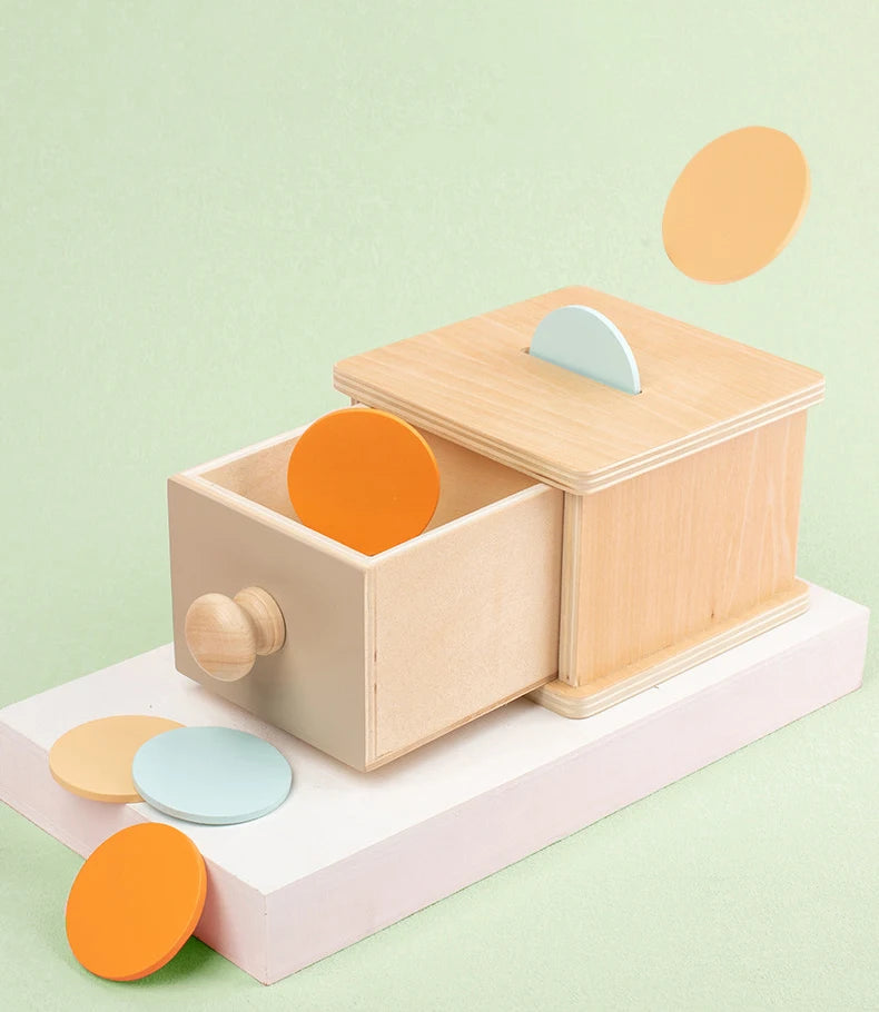 Montessori Spinning Coin Box Toy