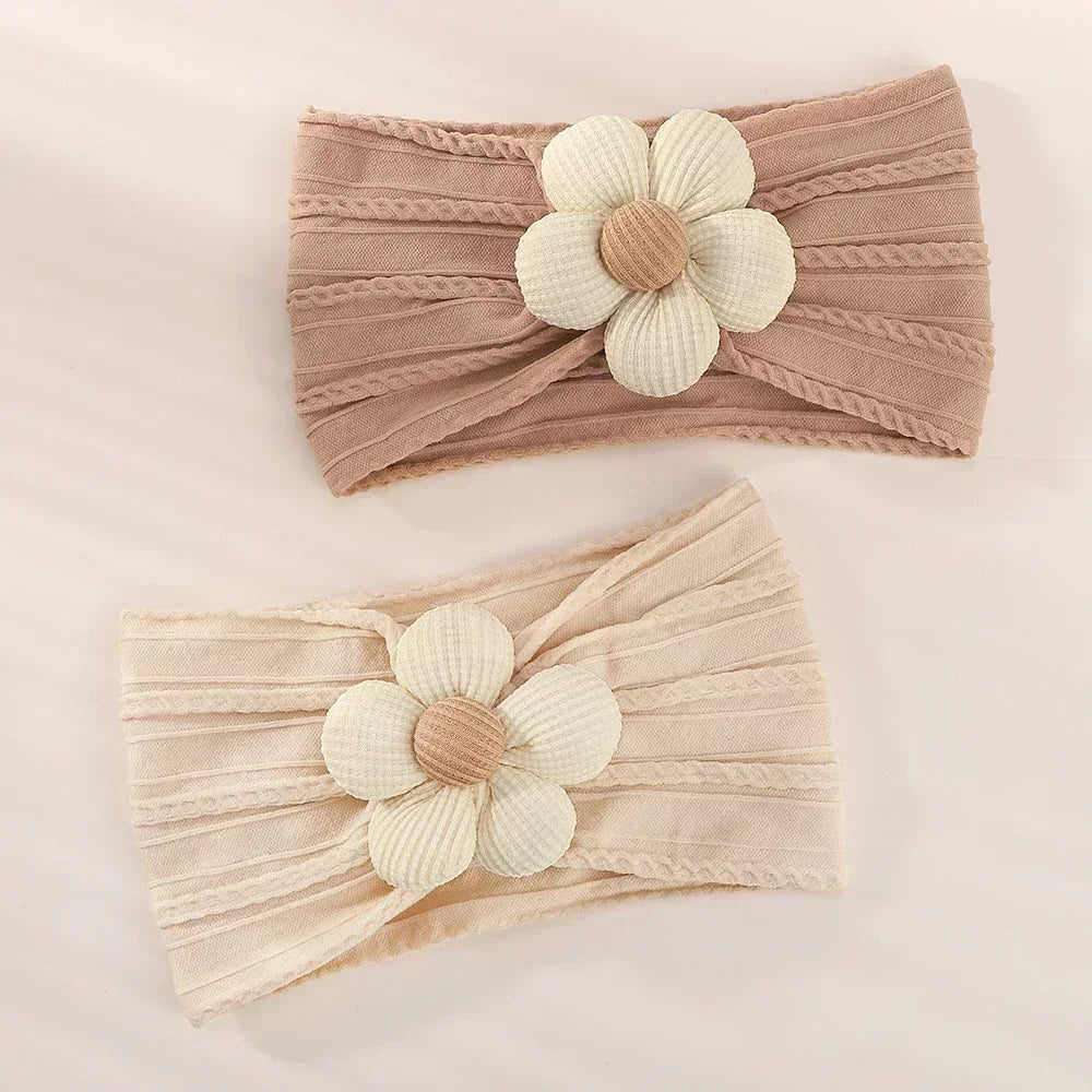 Baby Floral Nylon Headband Set