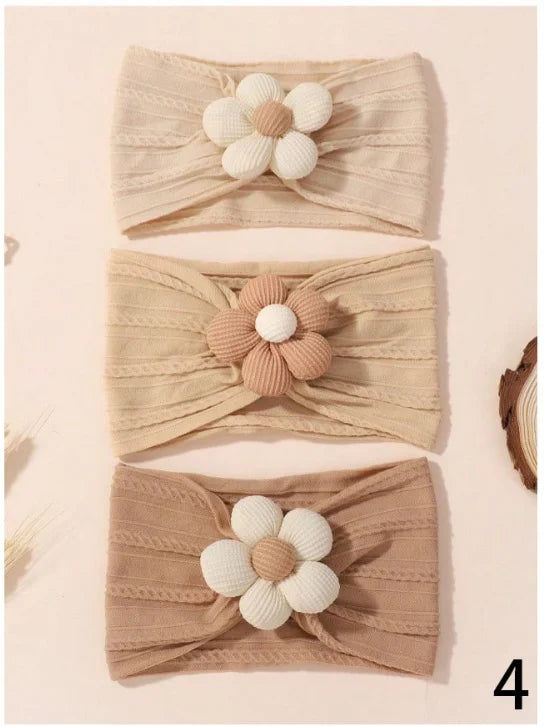 Baby Floral Nylon Headband Set