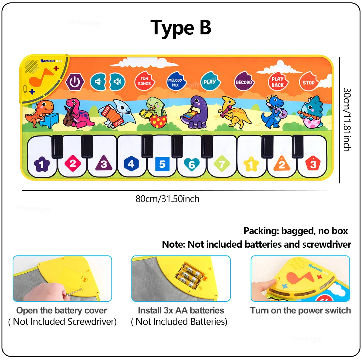 Kids Musical Piano Play Mat