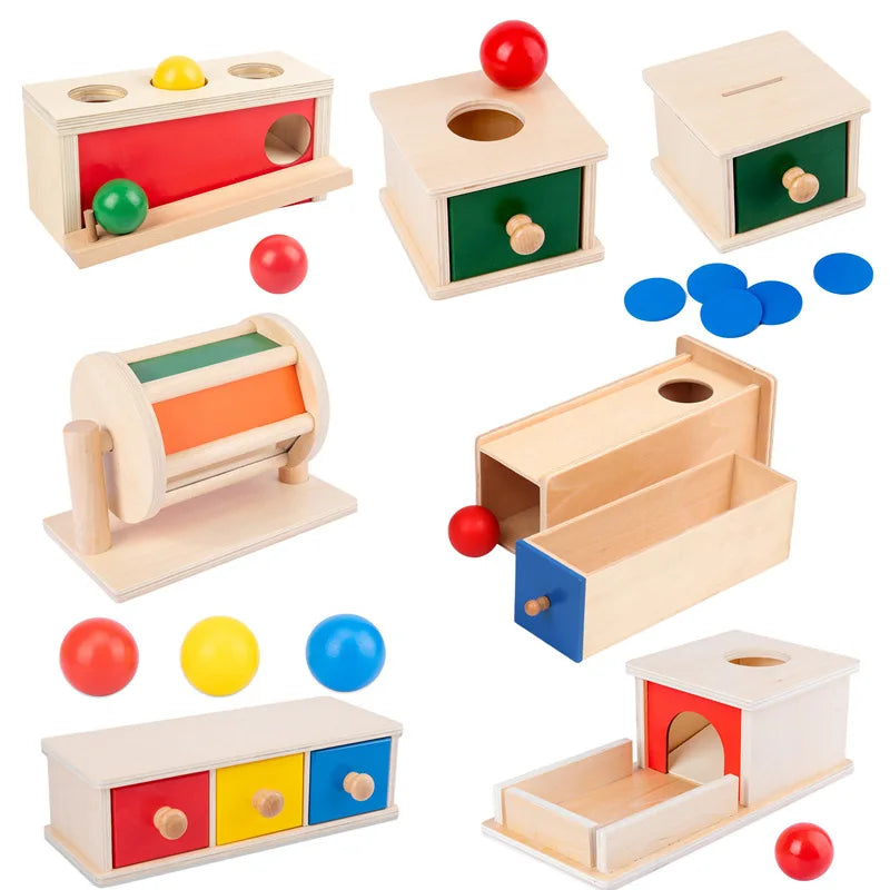 Montessori Spinning Coin Box Toy