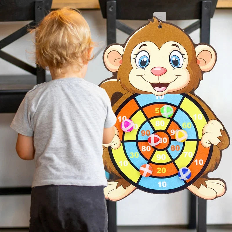 Educational Dart Board Toy – Montessori Indoor Sports Game for Kids 3-7 Years