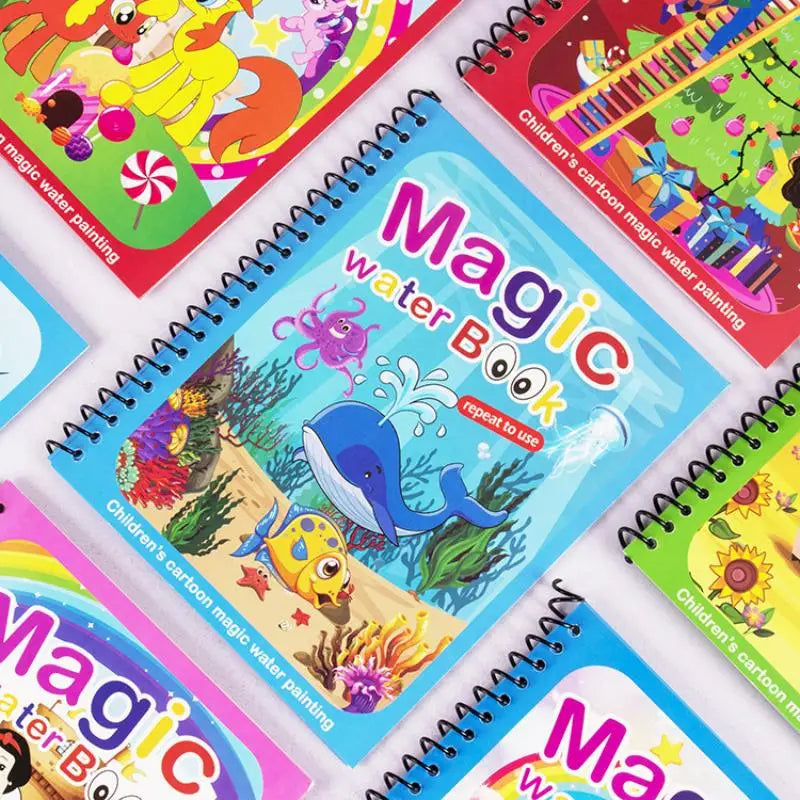 reusable water painting book kids