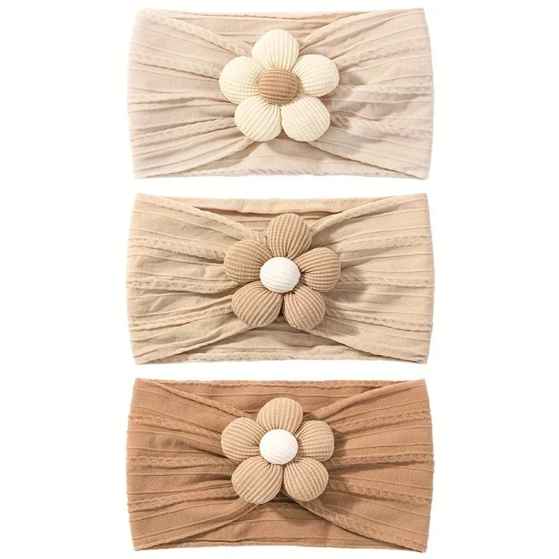 Baby Floral Nylon Headband Set