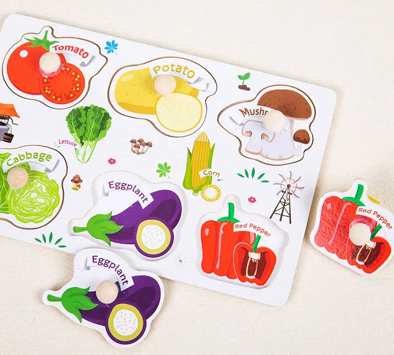 Montessori Wooden Puzzle Learning Toy
