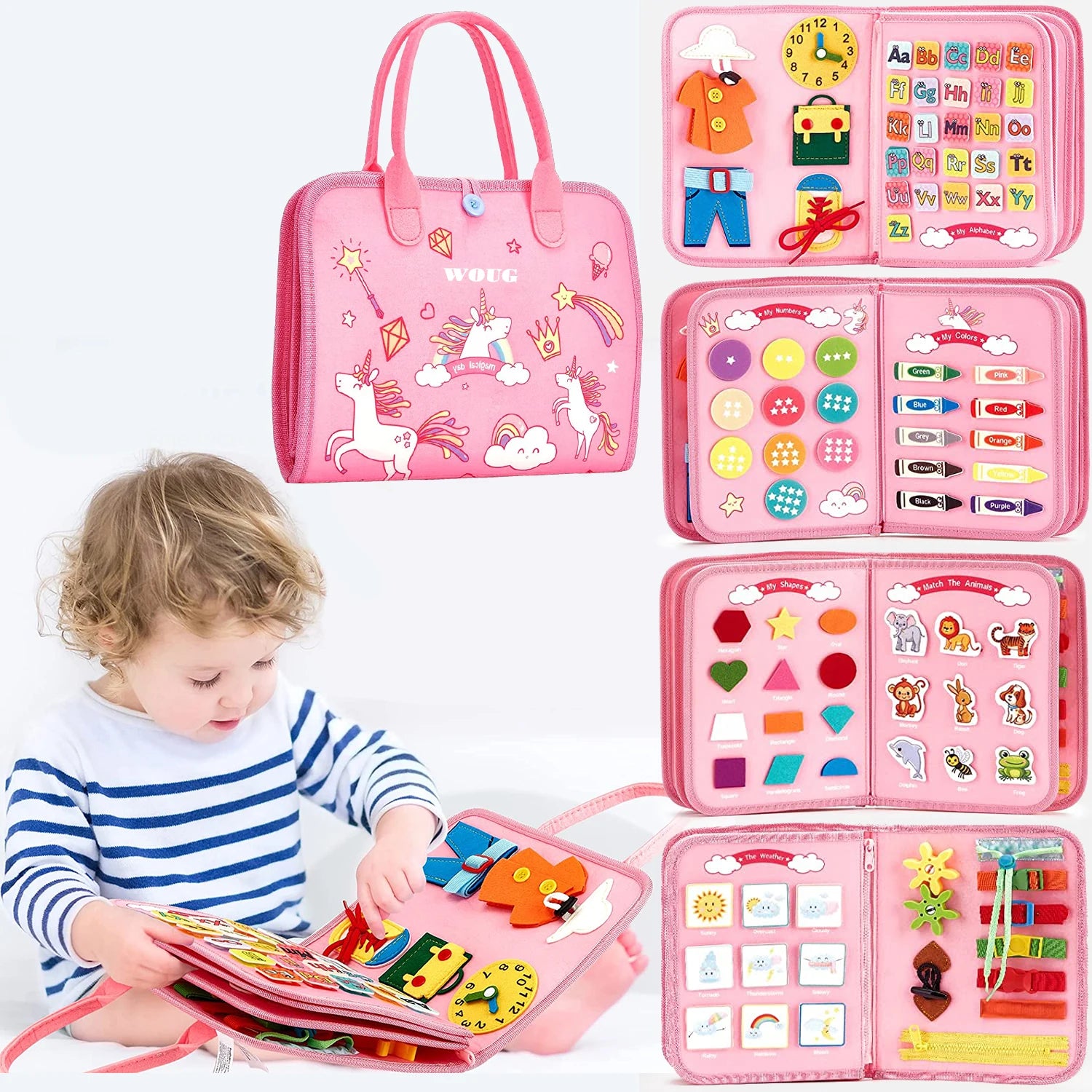 Montessori Busy Book Activity Toy