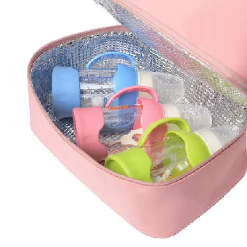Insulated Milk Storage Bag - Leak-Proof Breastfeeding Cooler Bag