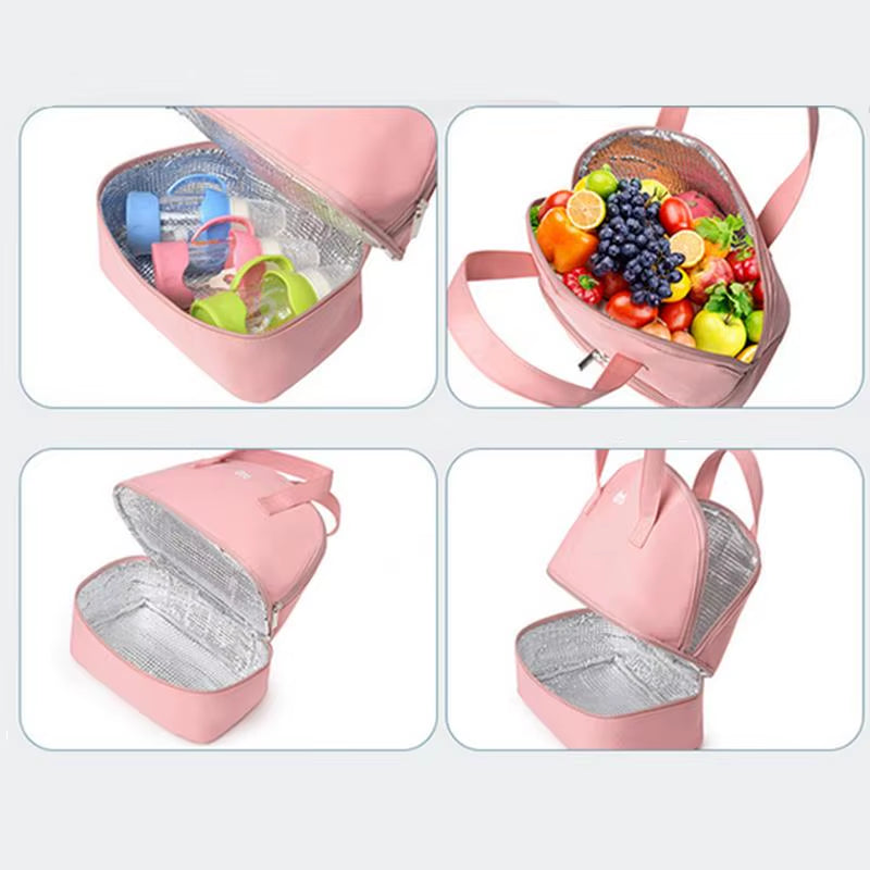 Insulated Milk Storage Bag - Leak-Proof Breastfeeding Cooler Bag