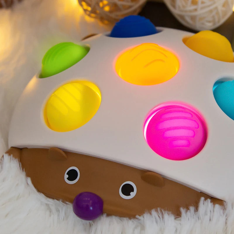 Squeeze Push Pop Toys Kids Finger Press Silicone Fidget Sensory Toys for Baby Adults Decompression Toy